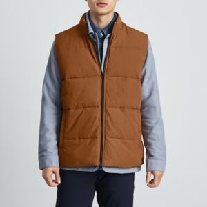 Men's Everlane Puffer Sleeveless Jacket in Toast Size M